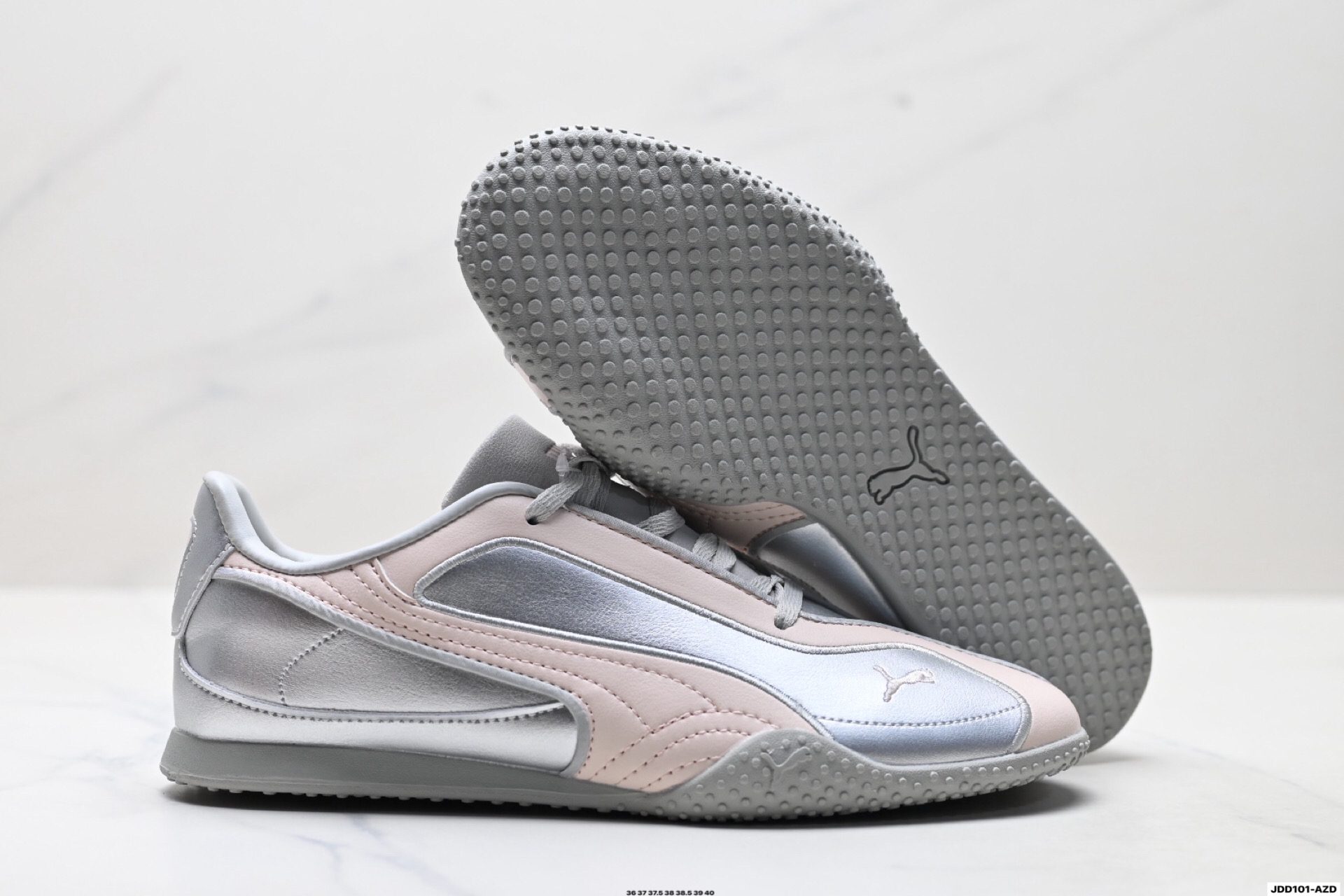 Puma Bella V2 Leather Sneaker Silver