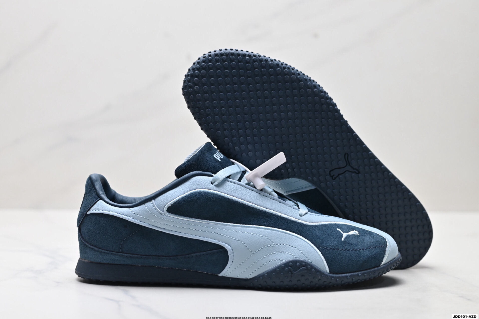 Puma Bella V2 Leather Sneakers Navy Blue
