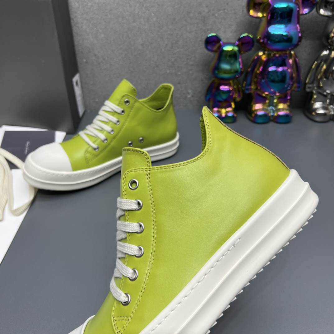Rick Owens Low Top Sneaker Lime