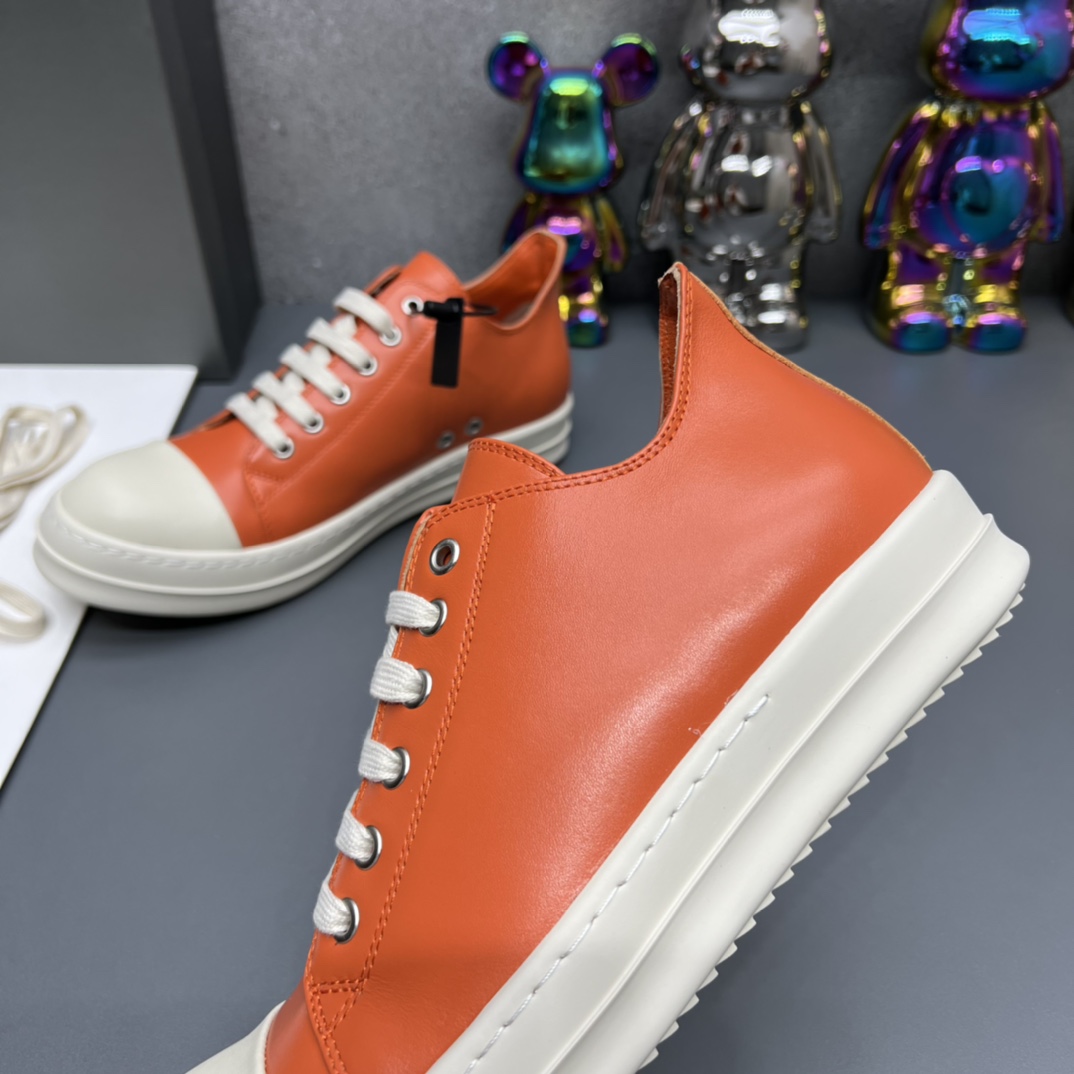 Rick Owens Low Sneakers Orange