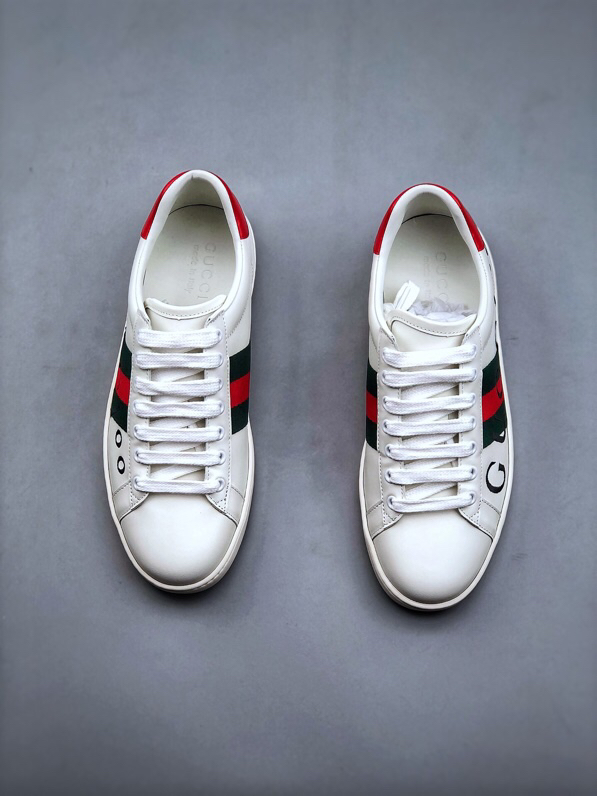 Gucci Ace Leather Sneakers Red/Green Web White