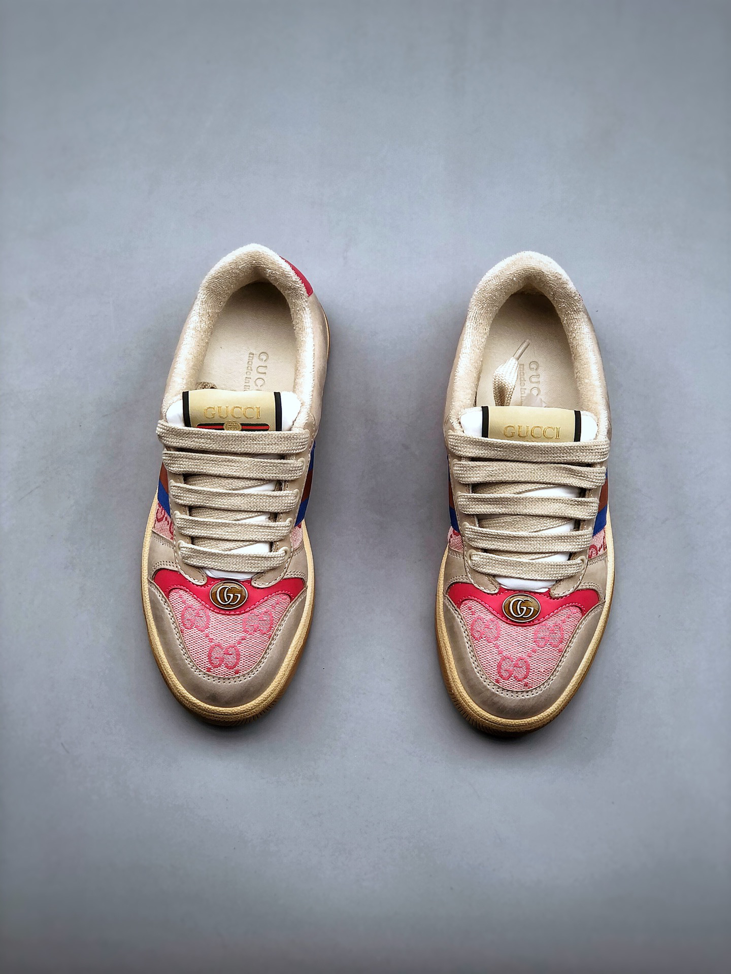 Gucci Screener Distressed Sneaker Multi-Color