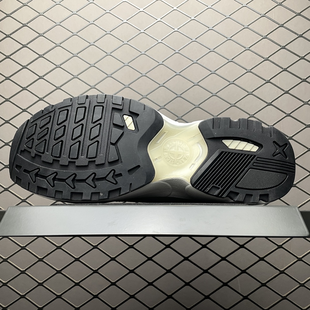 Stone Island Grime Panelled Mesh Outdoor Sneakers White