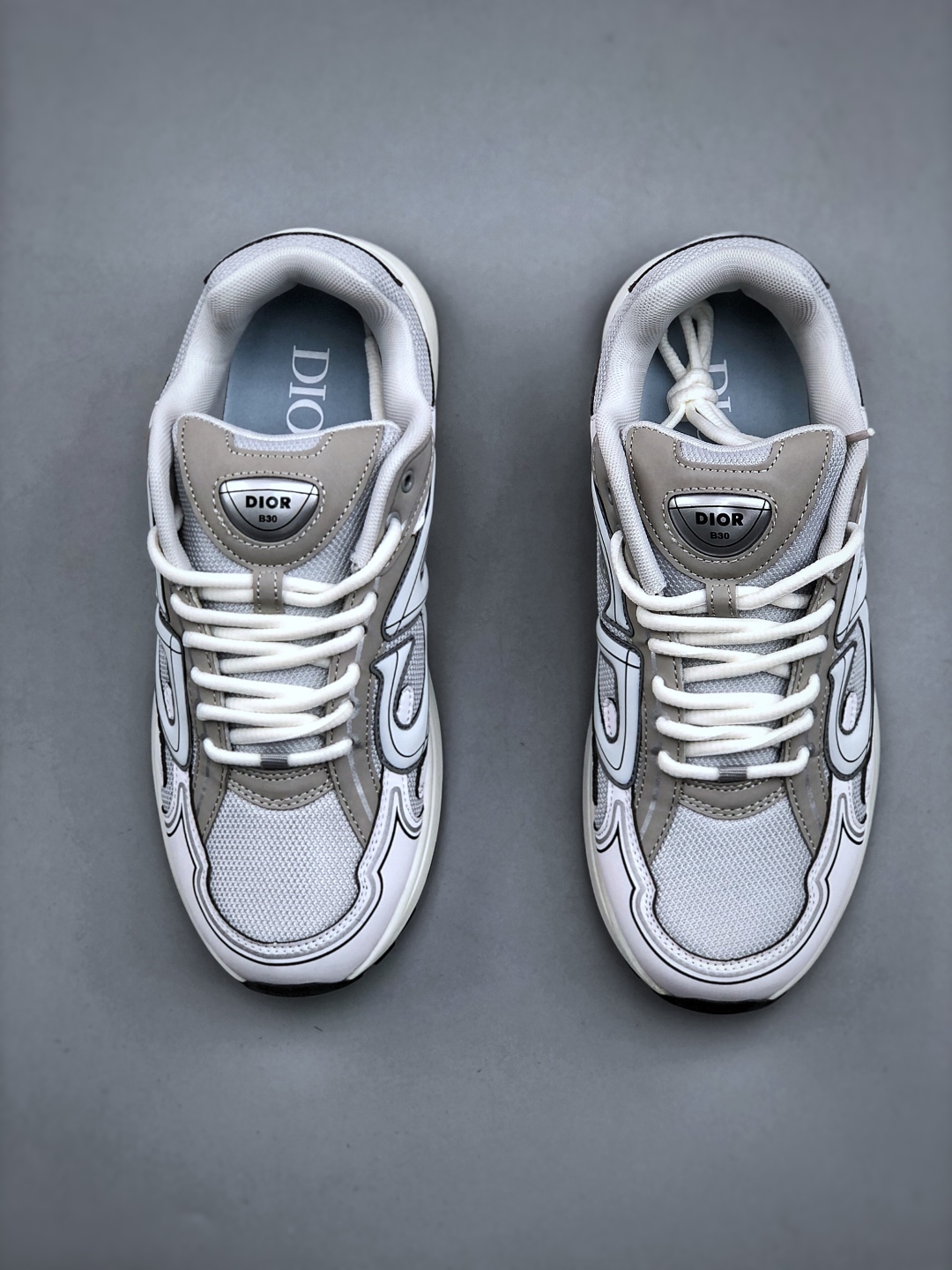 Dior B30 Chunky Sneakers White/Grey