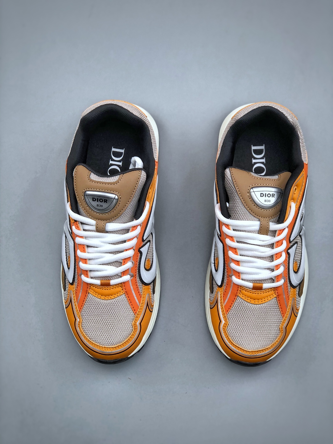 Dior B30 Chunky Sneakers Orange/Brown