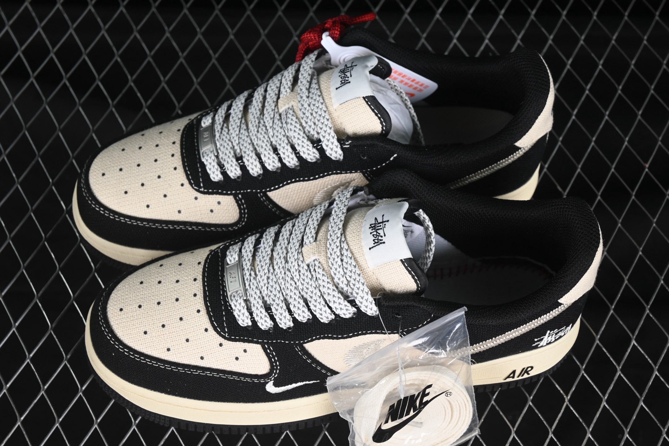 Nike Air Force 1 Low x Stussy Beige Black