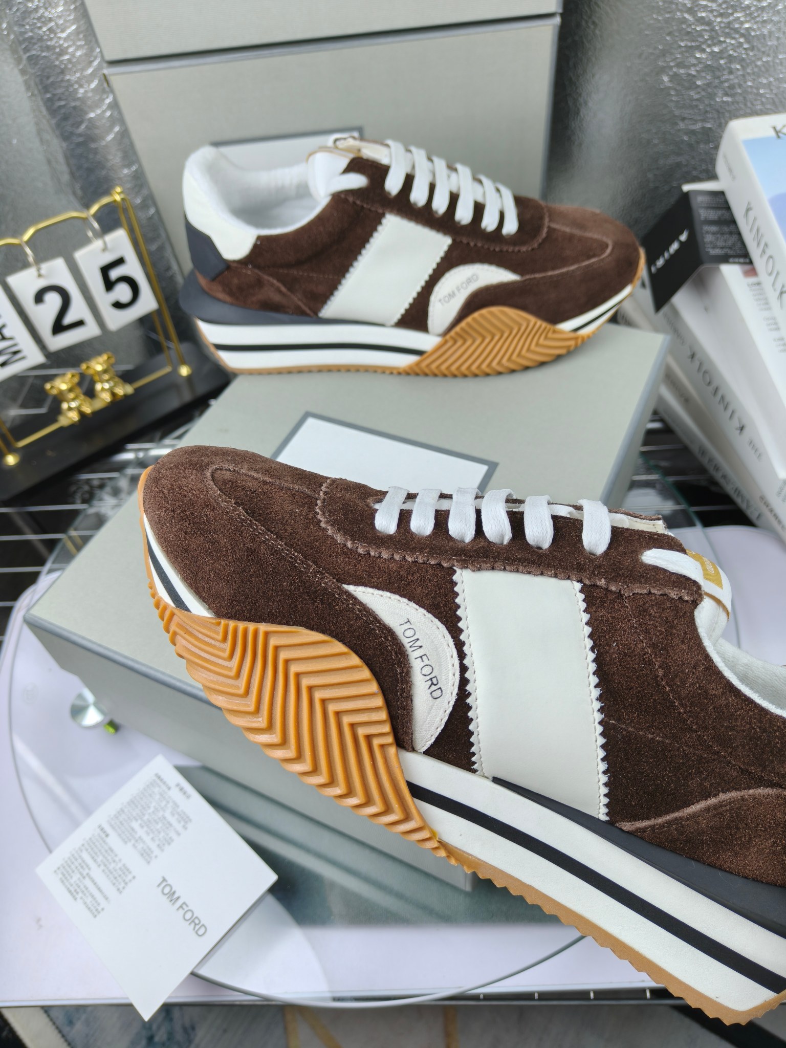 Tom Ford Vintage Suede Sneakers Brown