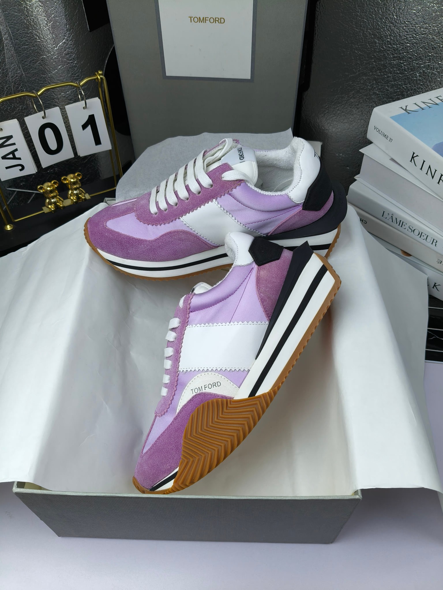 Tom Ford Retro Lift Sneakers Purple