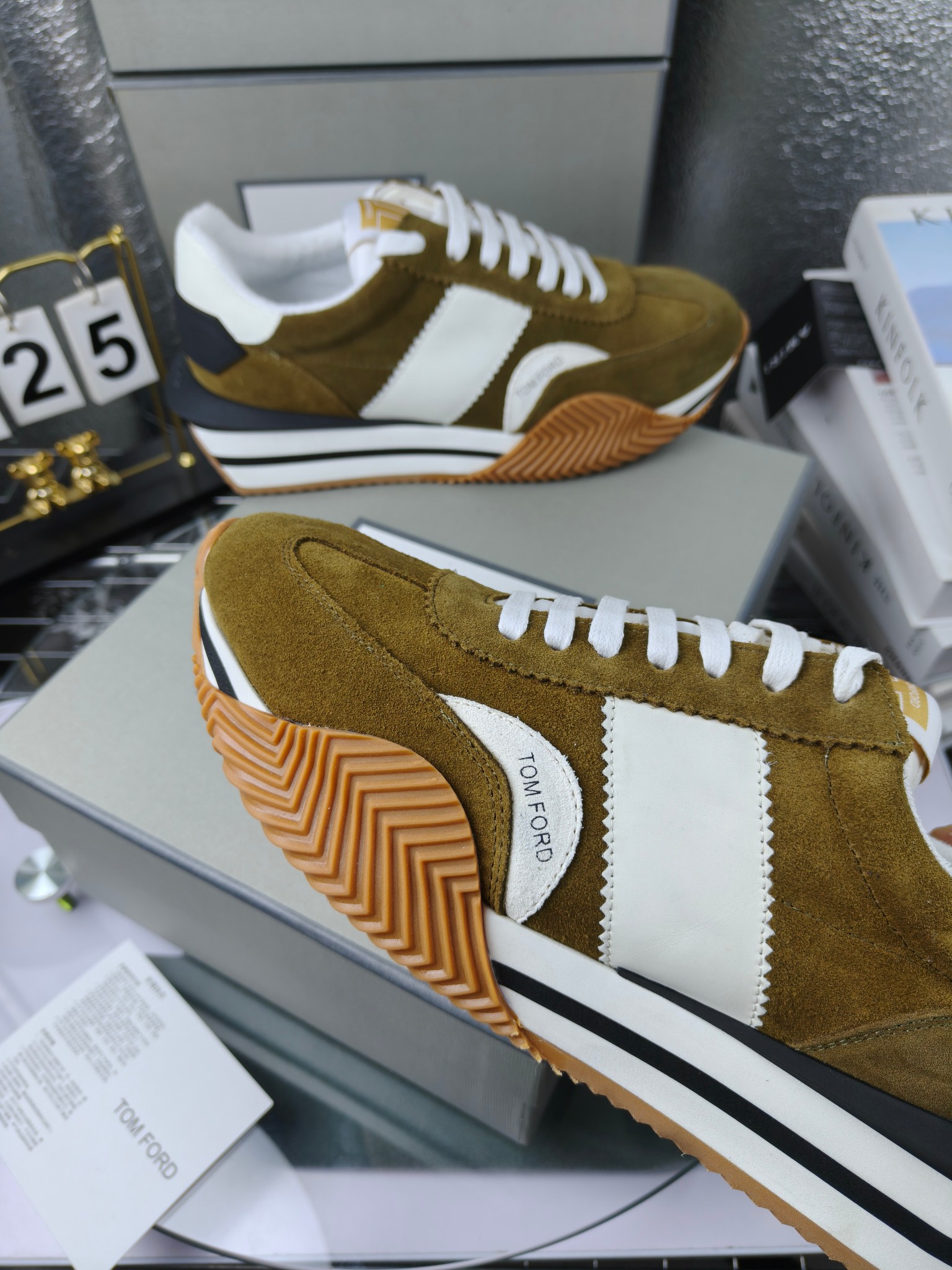 Tom Ford Retro Runner Sneakers Teal