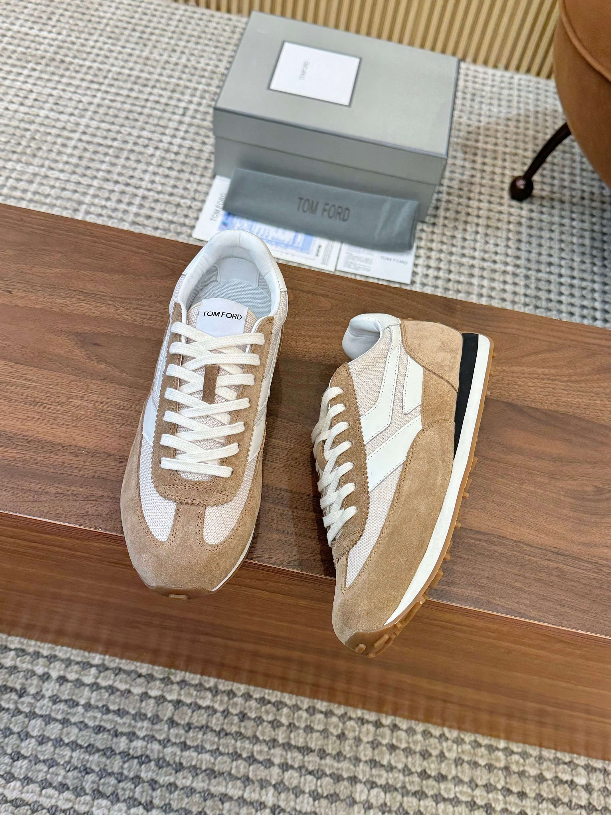 Tom Ford Low-Top Sneakers Khaki