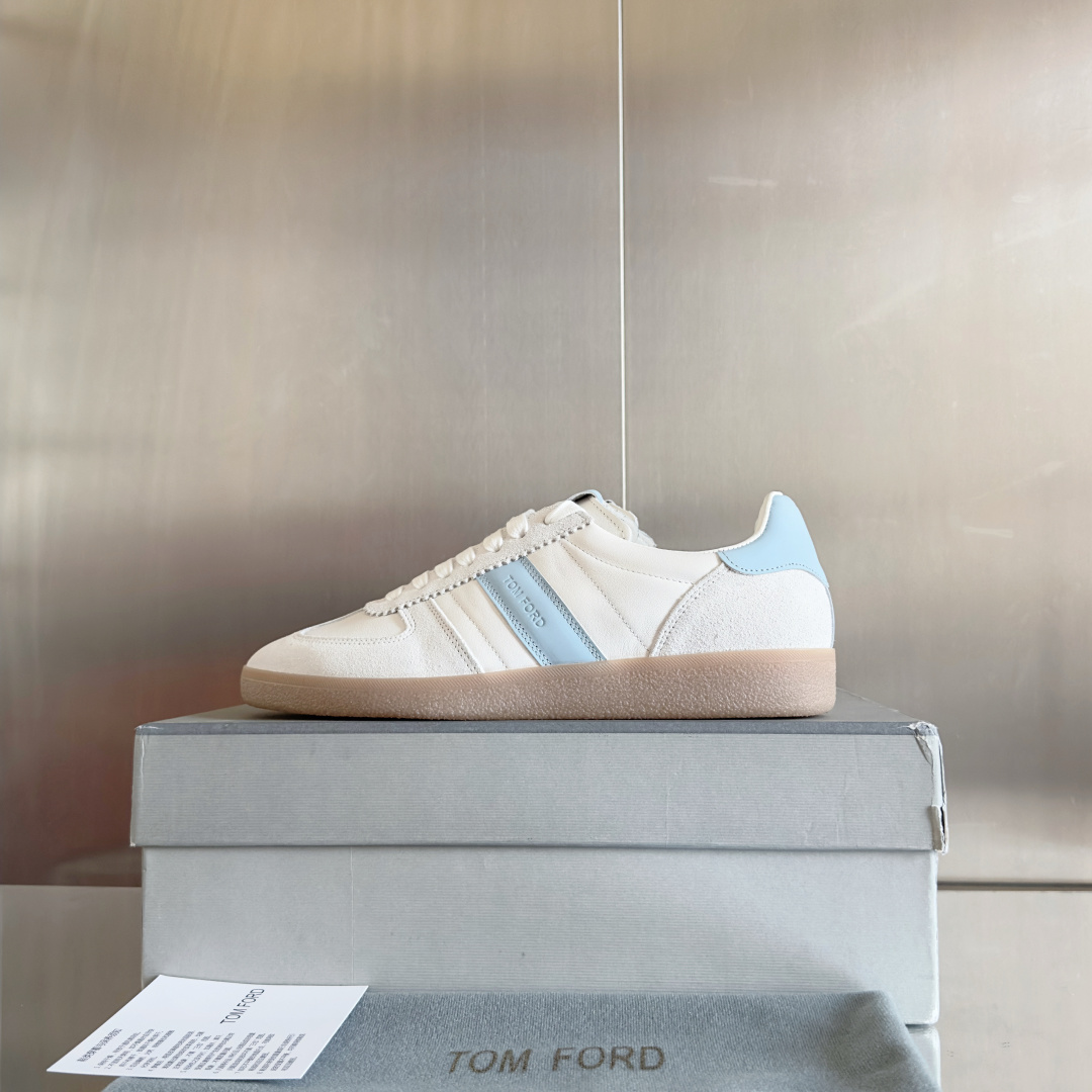 Tom Ford Terence Suede Sneakers Blue/White