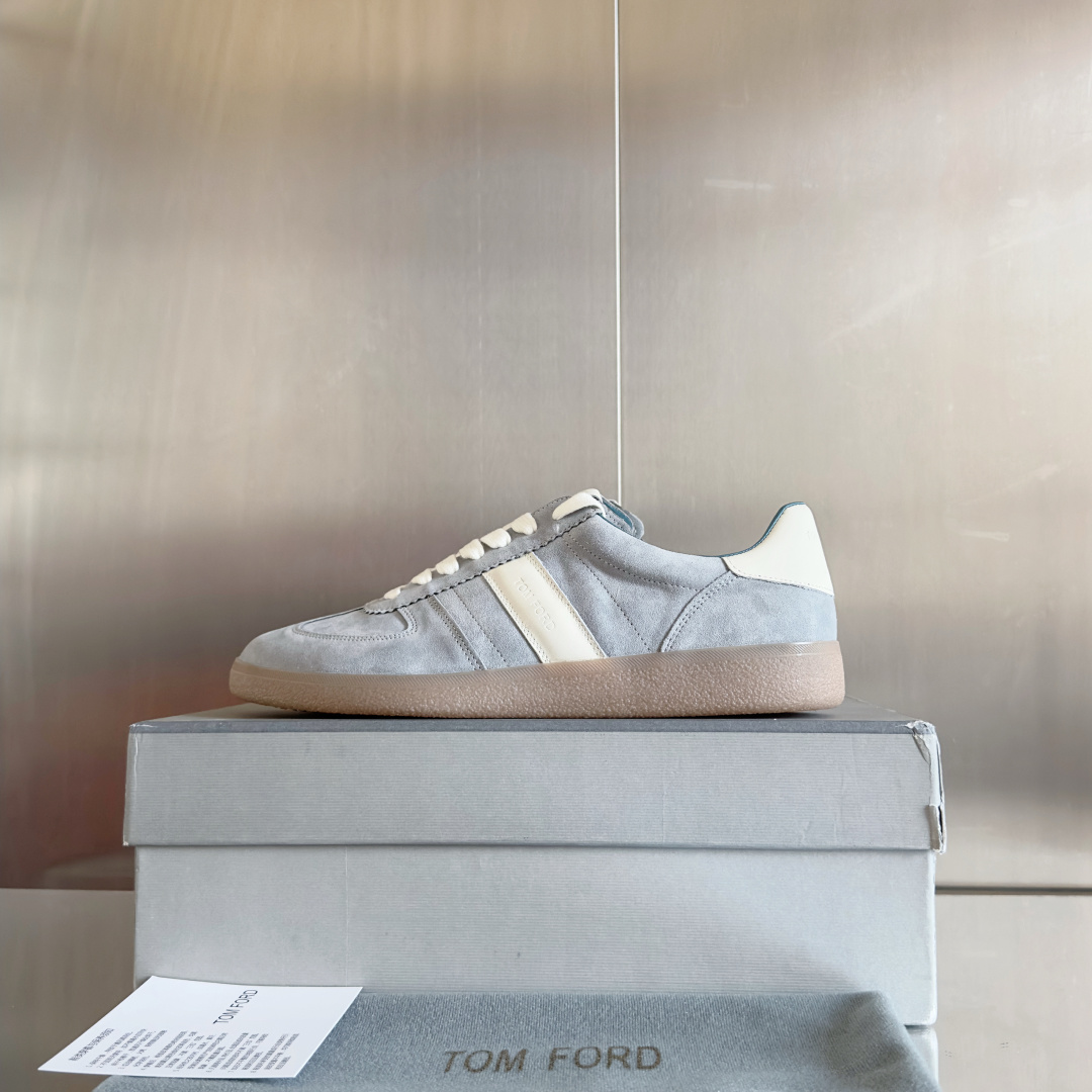 Tom Ford Terence Suede Sneakers Blue/White