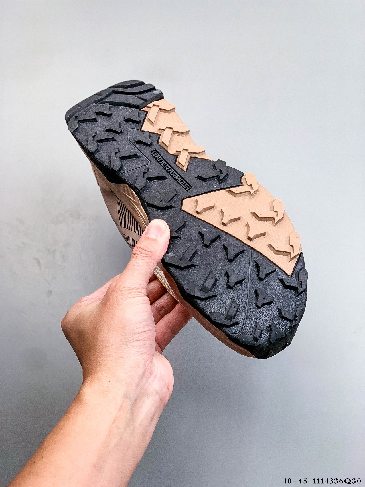 Under Armour Trail Running Shoes Cushioned Grip Khaki