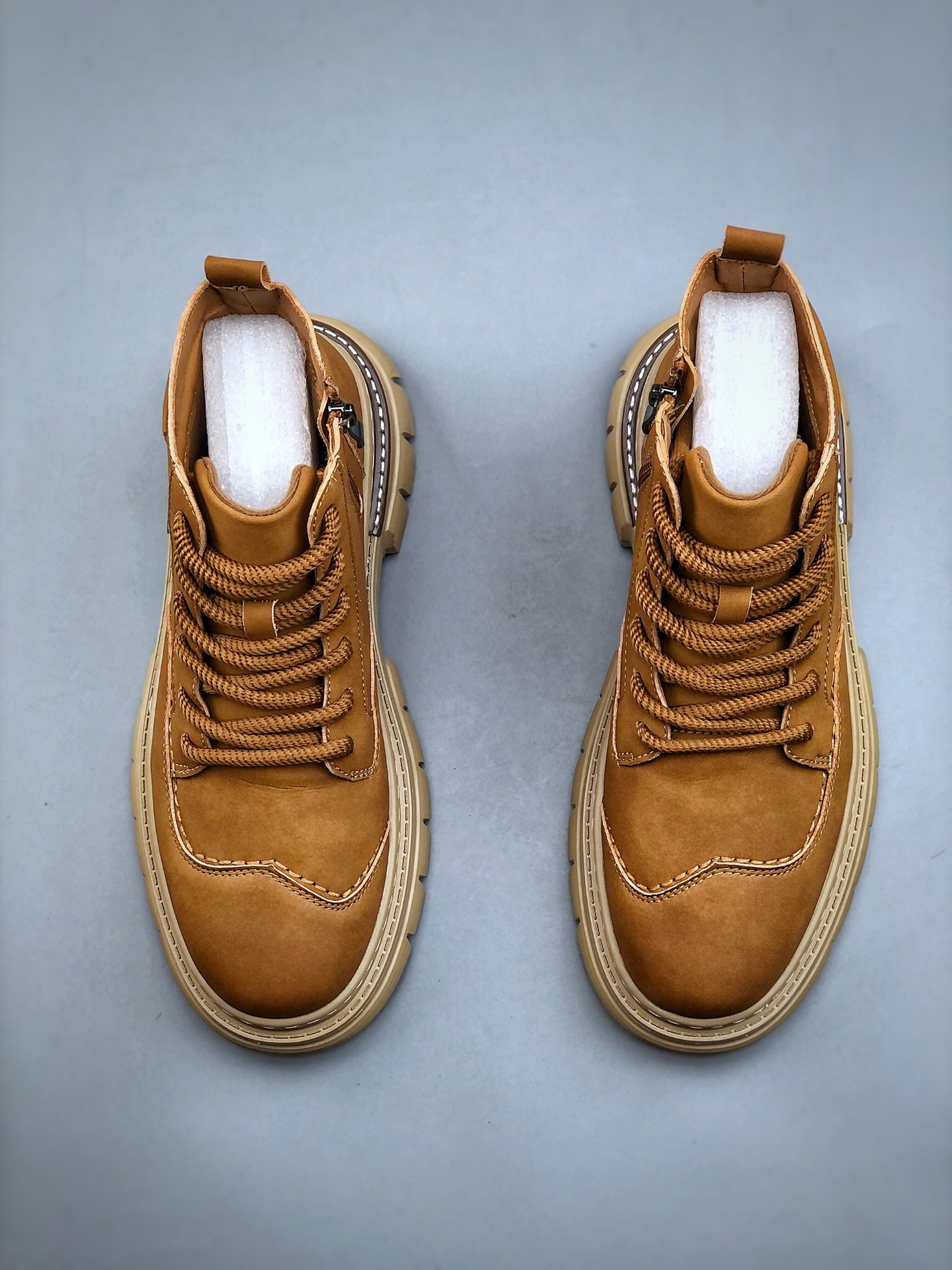 Undefeated Zip Work Boots Wheat