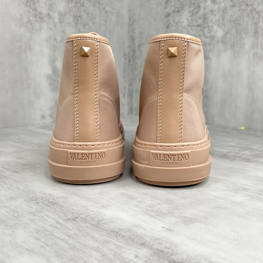 Valentino Garavani V High-Top Sneakers Beige