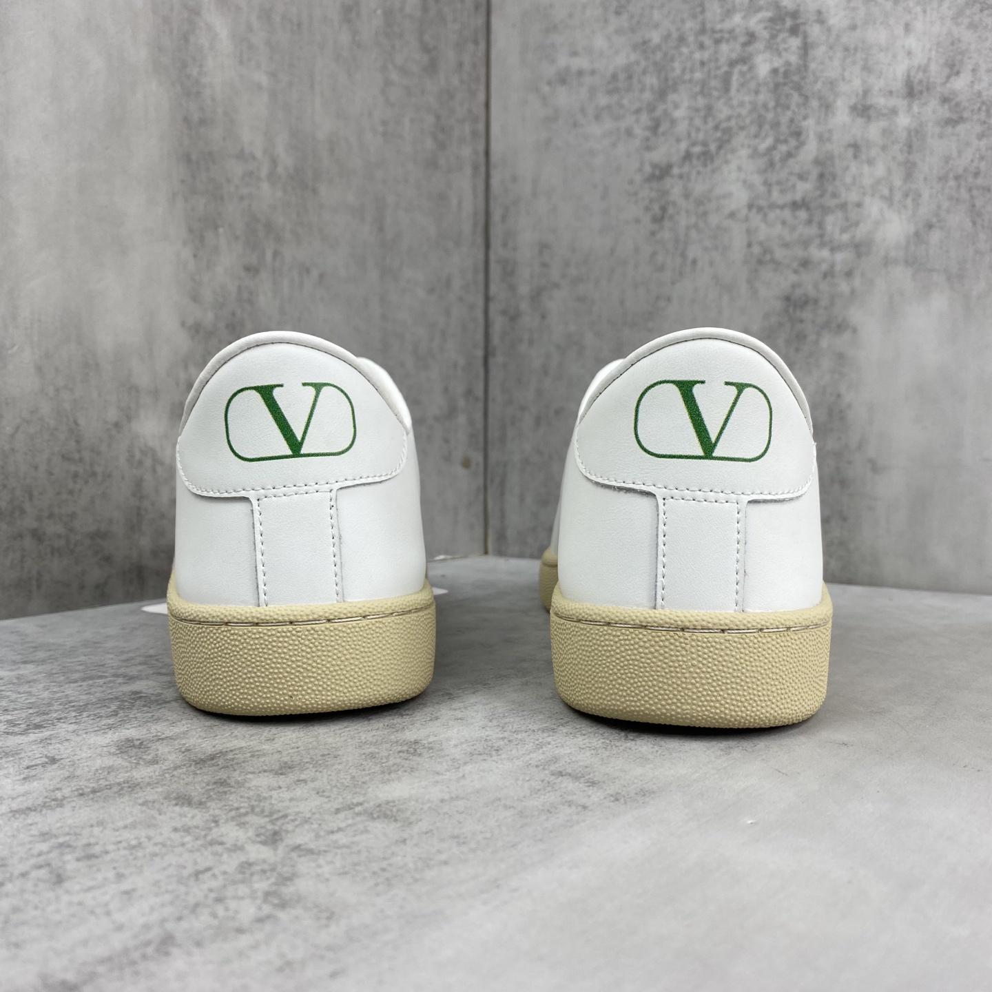 Valentino Low-Top Leather Sneakers White