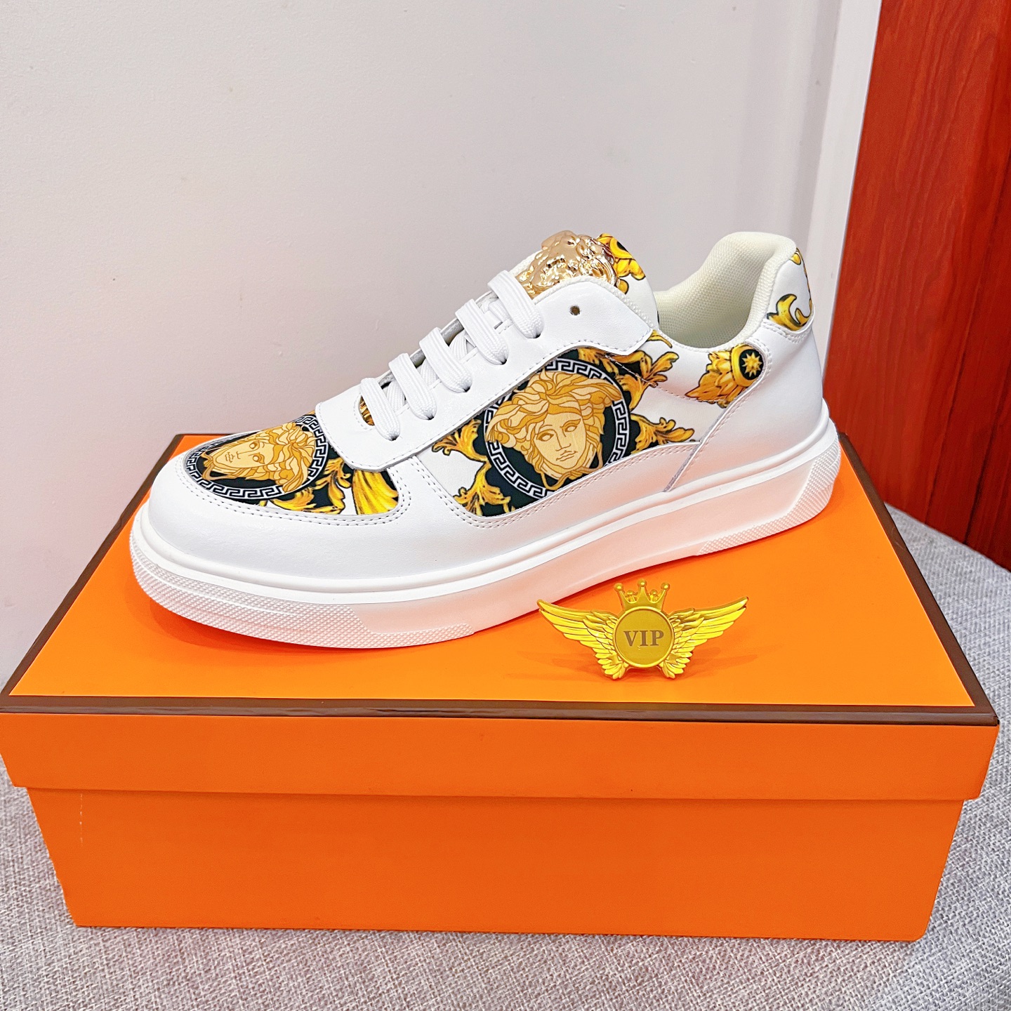 Versace Medusa Low-Top Sneakers White