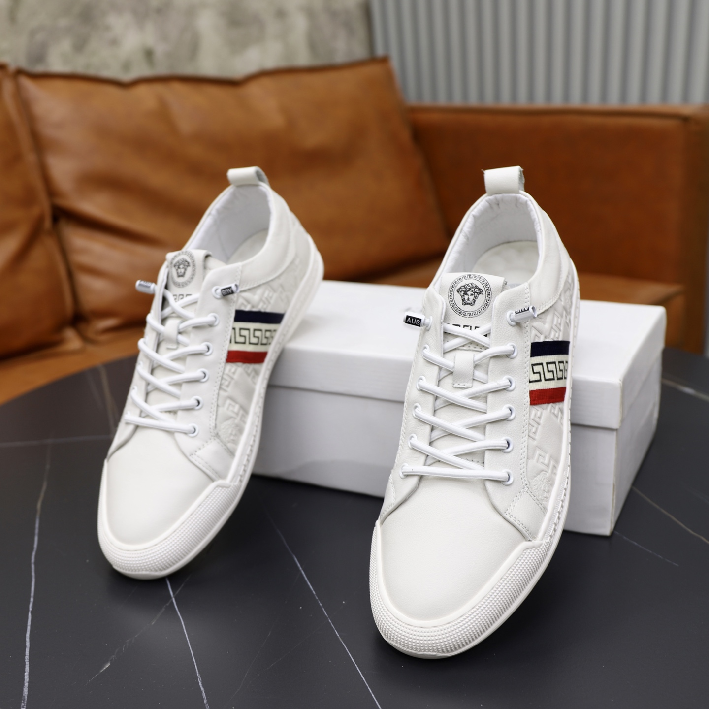 Versace Medusa Low-Top Sneakers White