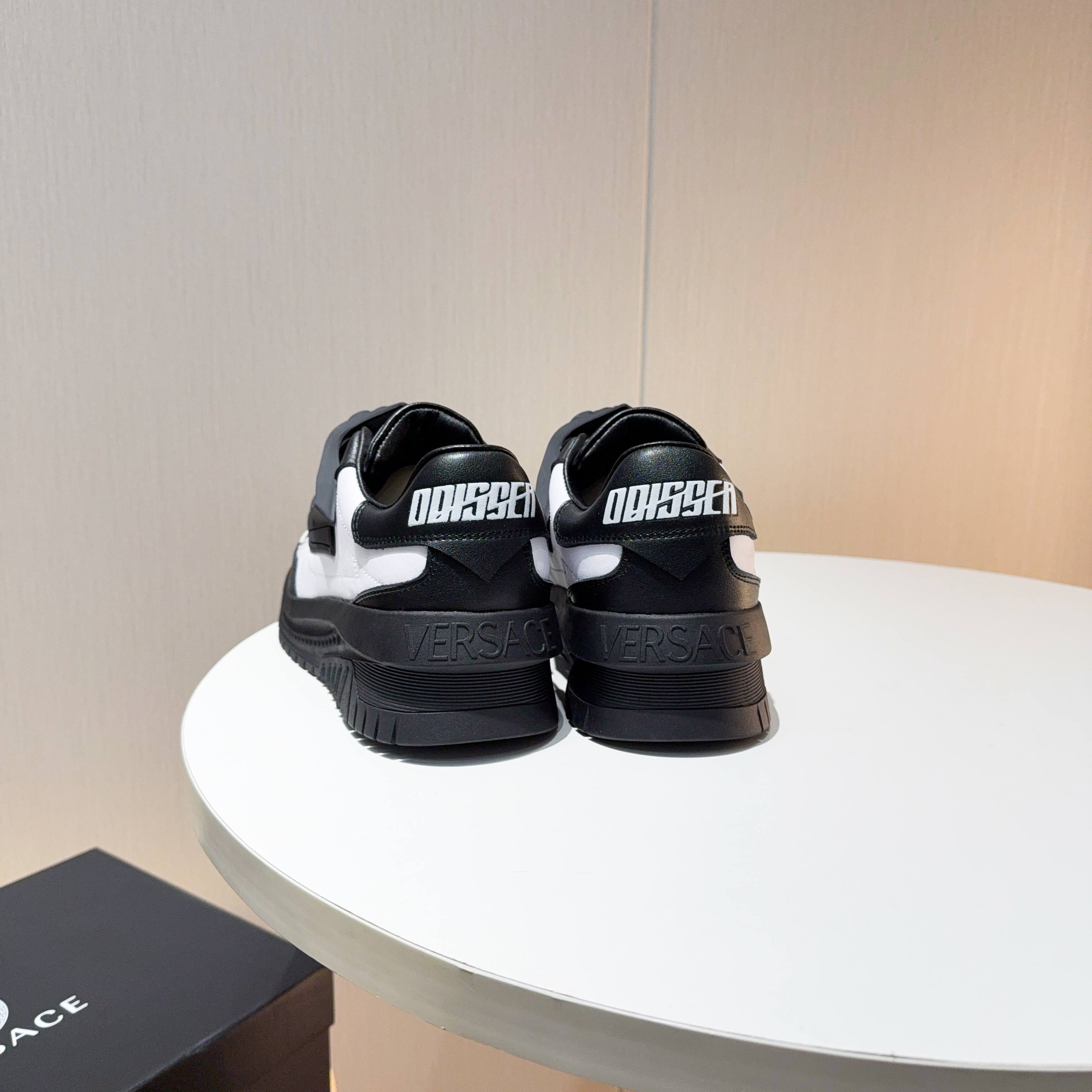Versace Odissea Medusa Chunky Sneakers Black White