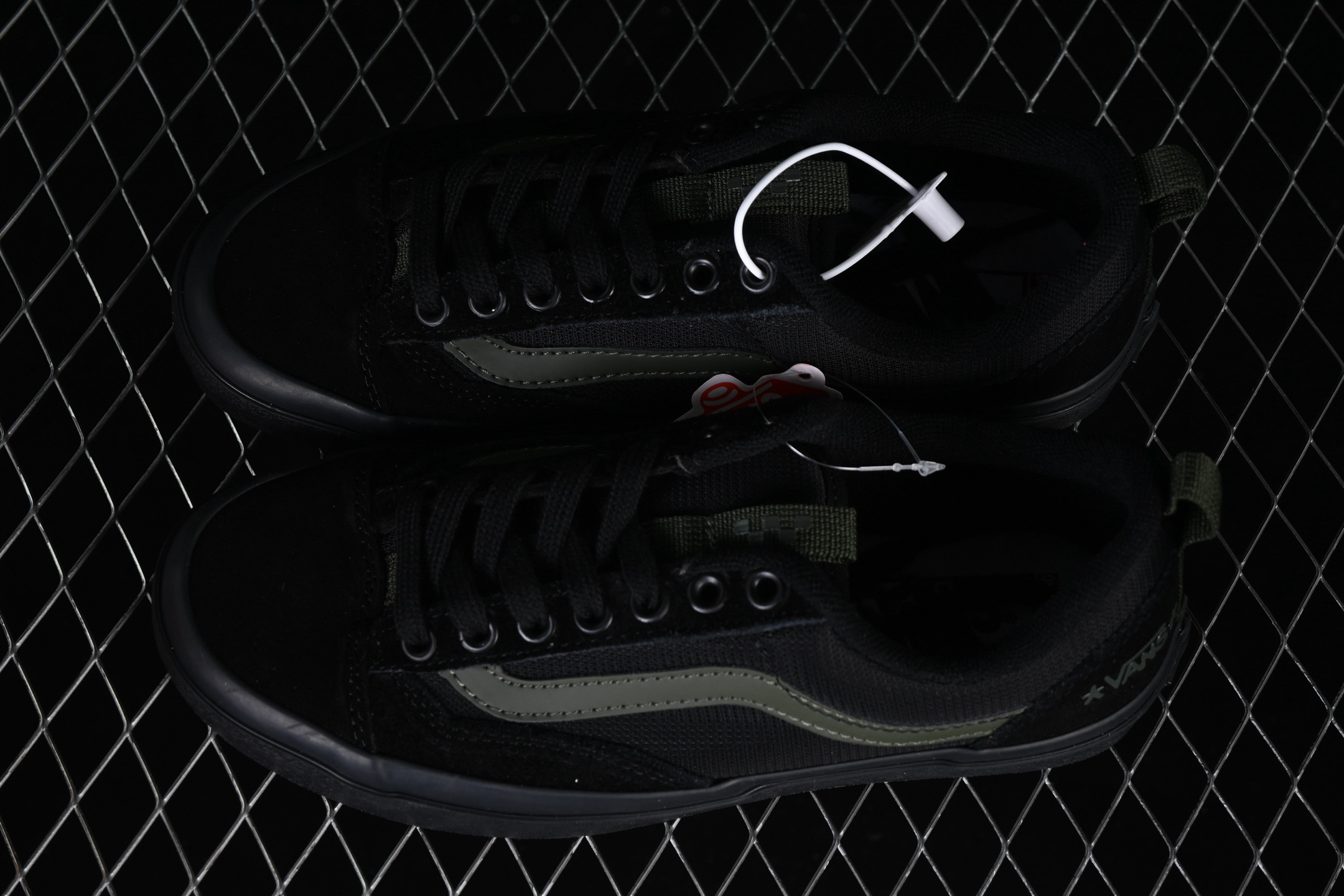 Vans Skate Old Skool+ Skate Shoes Black/Dark Green
