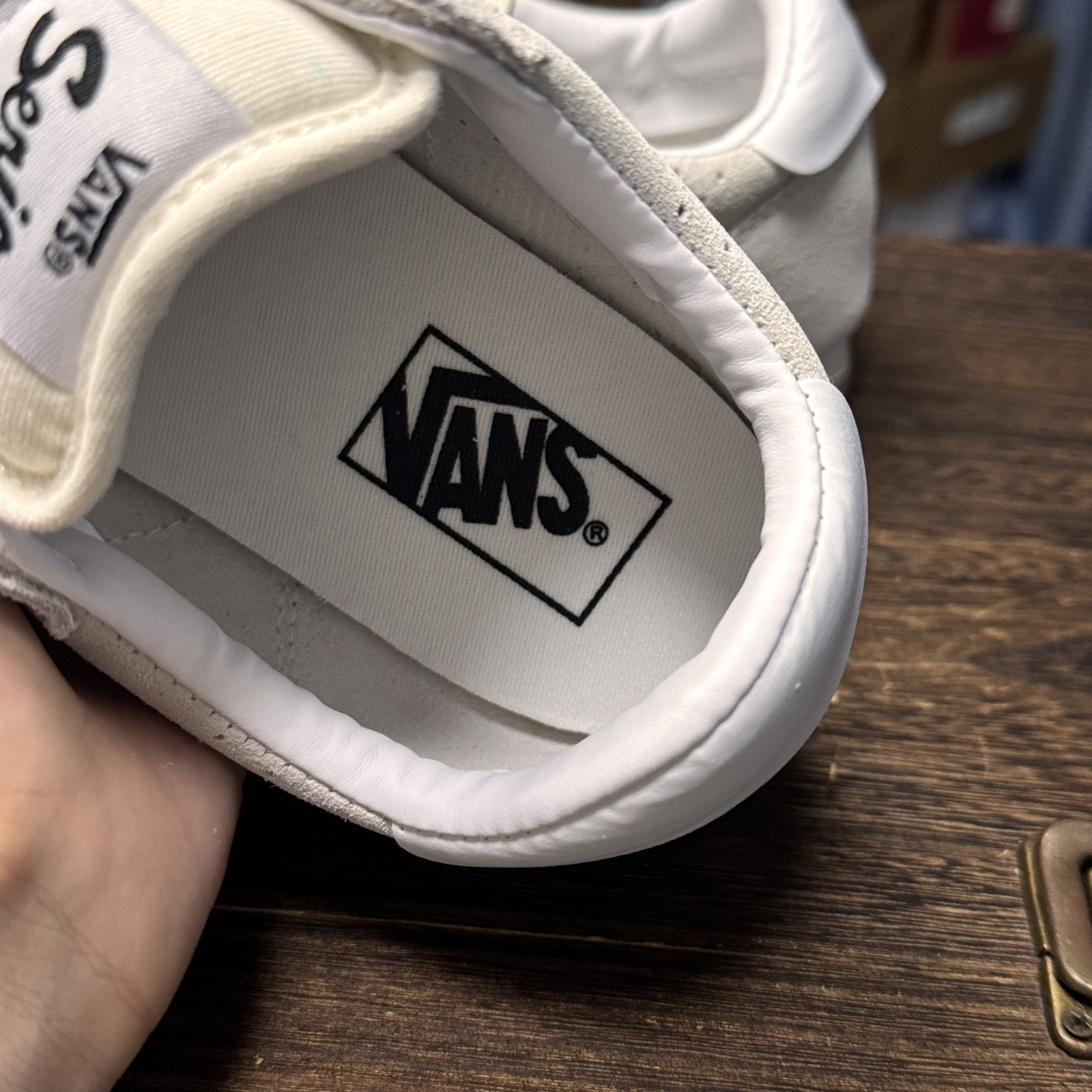 Vans Super LowPro Retro Slim Sole Sneakers Beige/Black