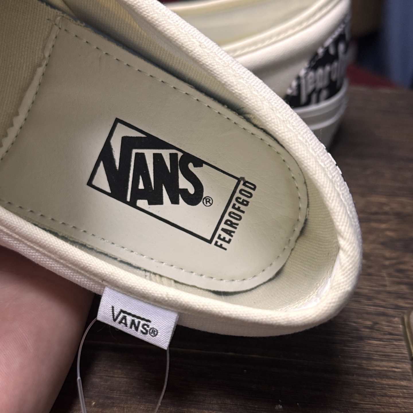 Vans Slip-On x FOG Hook-and-Loop Sneakers Black/White