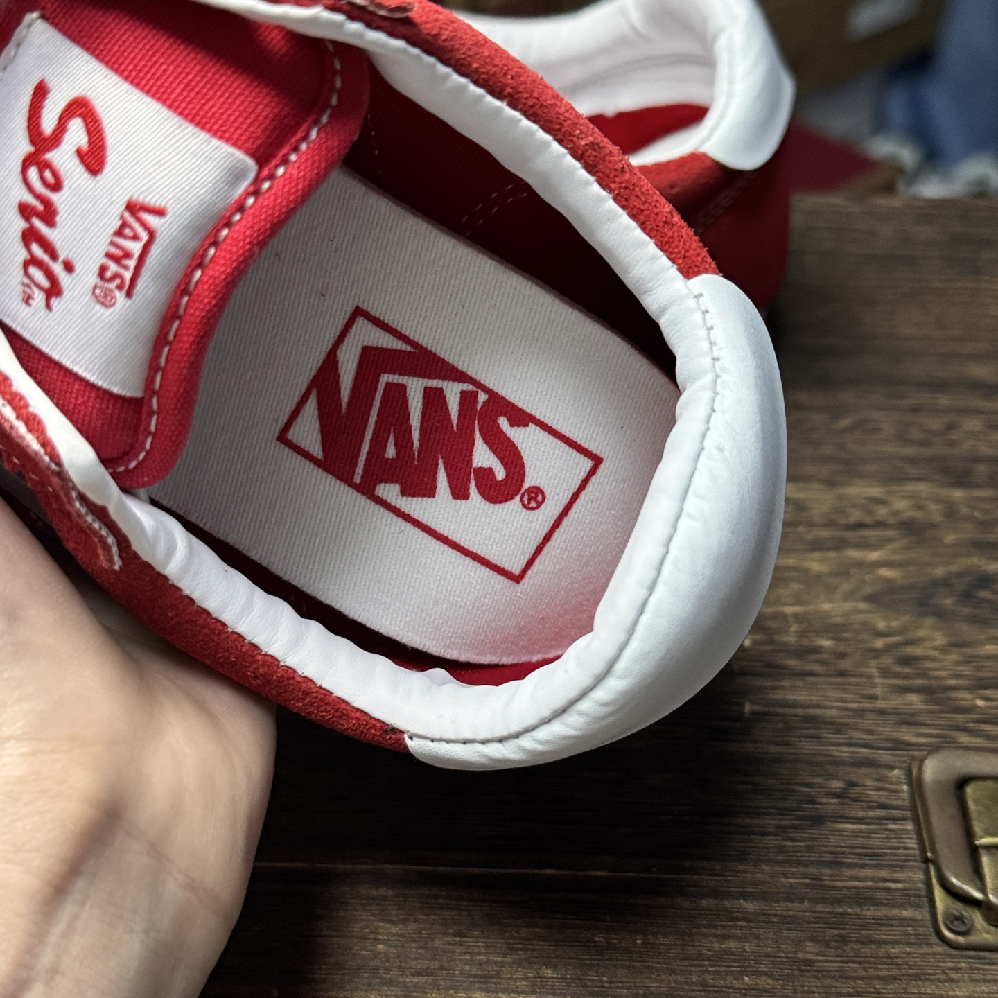 Vans Super LowPro Retro Thin Sole Sneakers Red