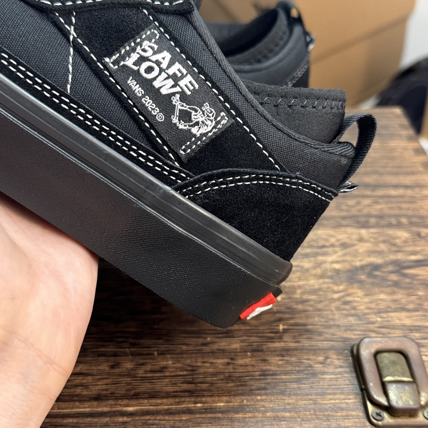 Vans Safe Low Skate Shoes Black