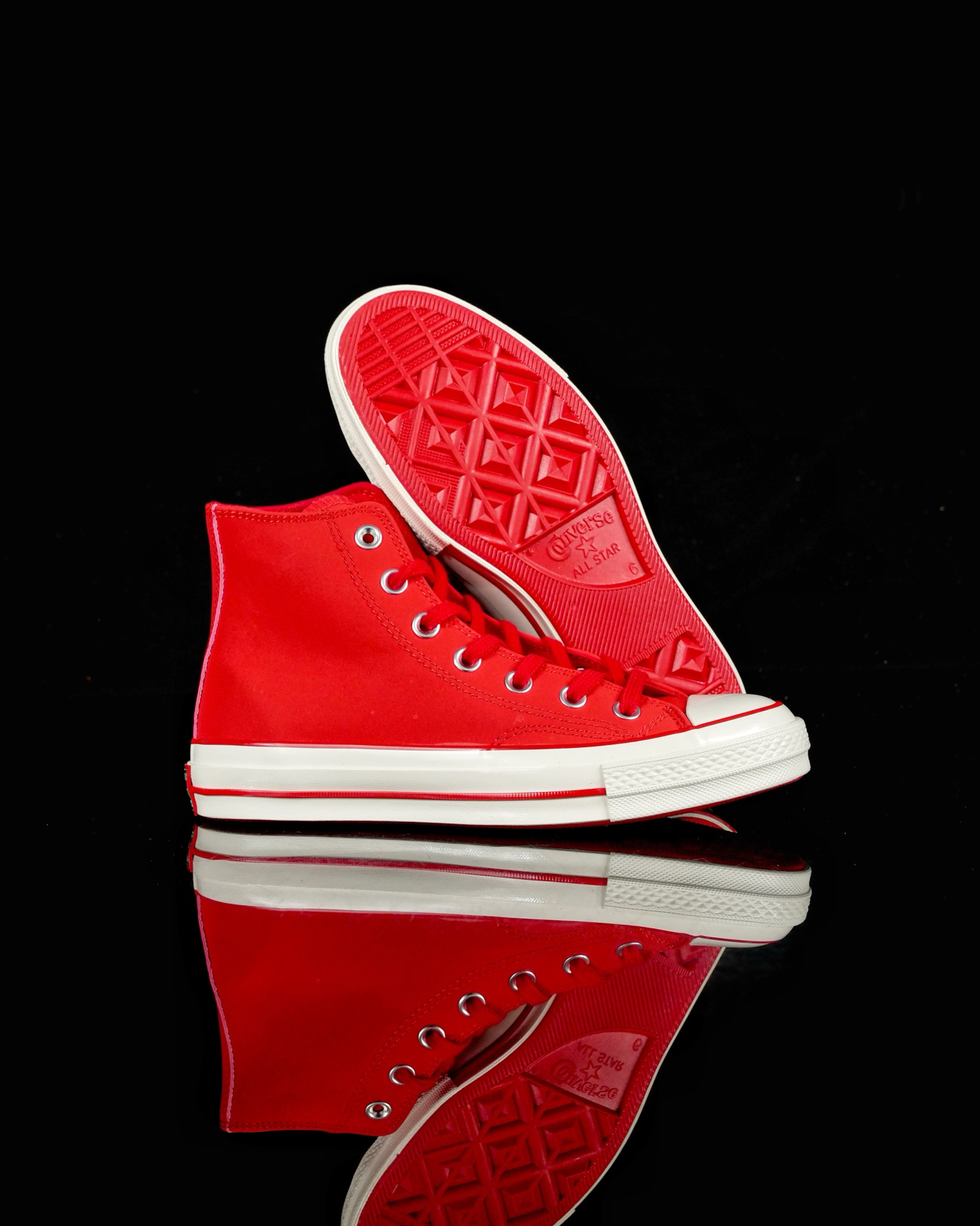 Converse Chuck 70 Christmas Suede High Tops Red