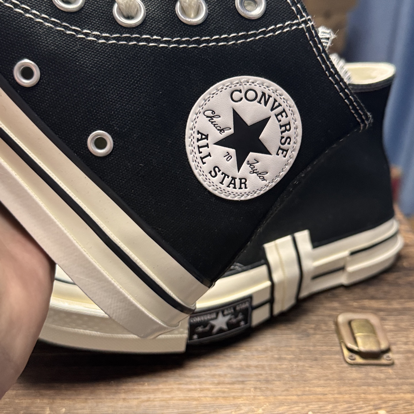 Converse Chuck 70 Patchwork Hi Canvas Sneakers Black