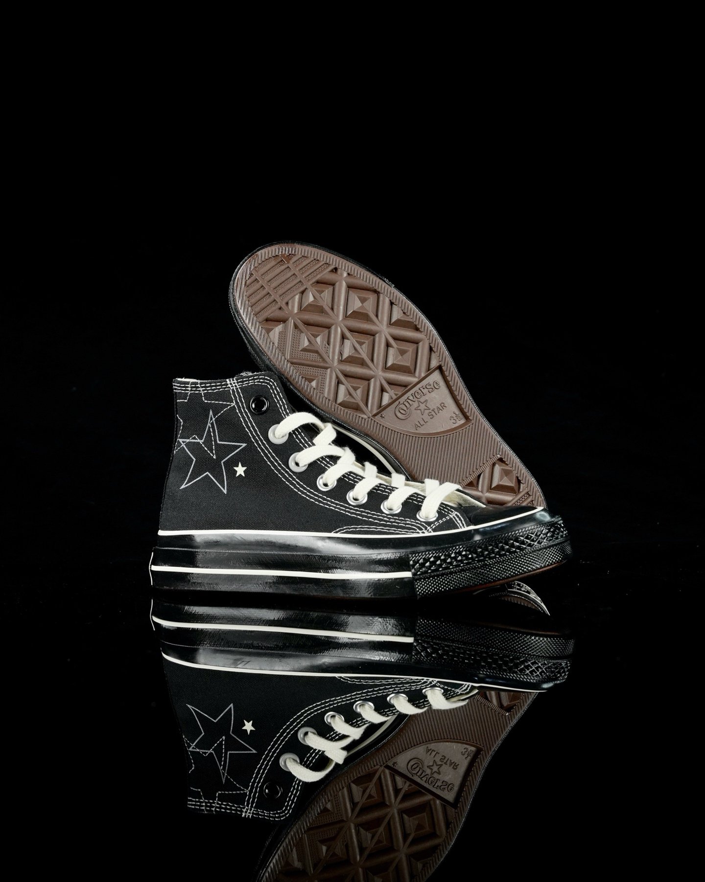 Converse Chuck 70 Star Stitch High-Top Sneakers Black