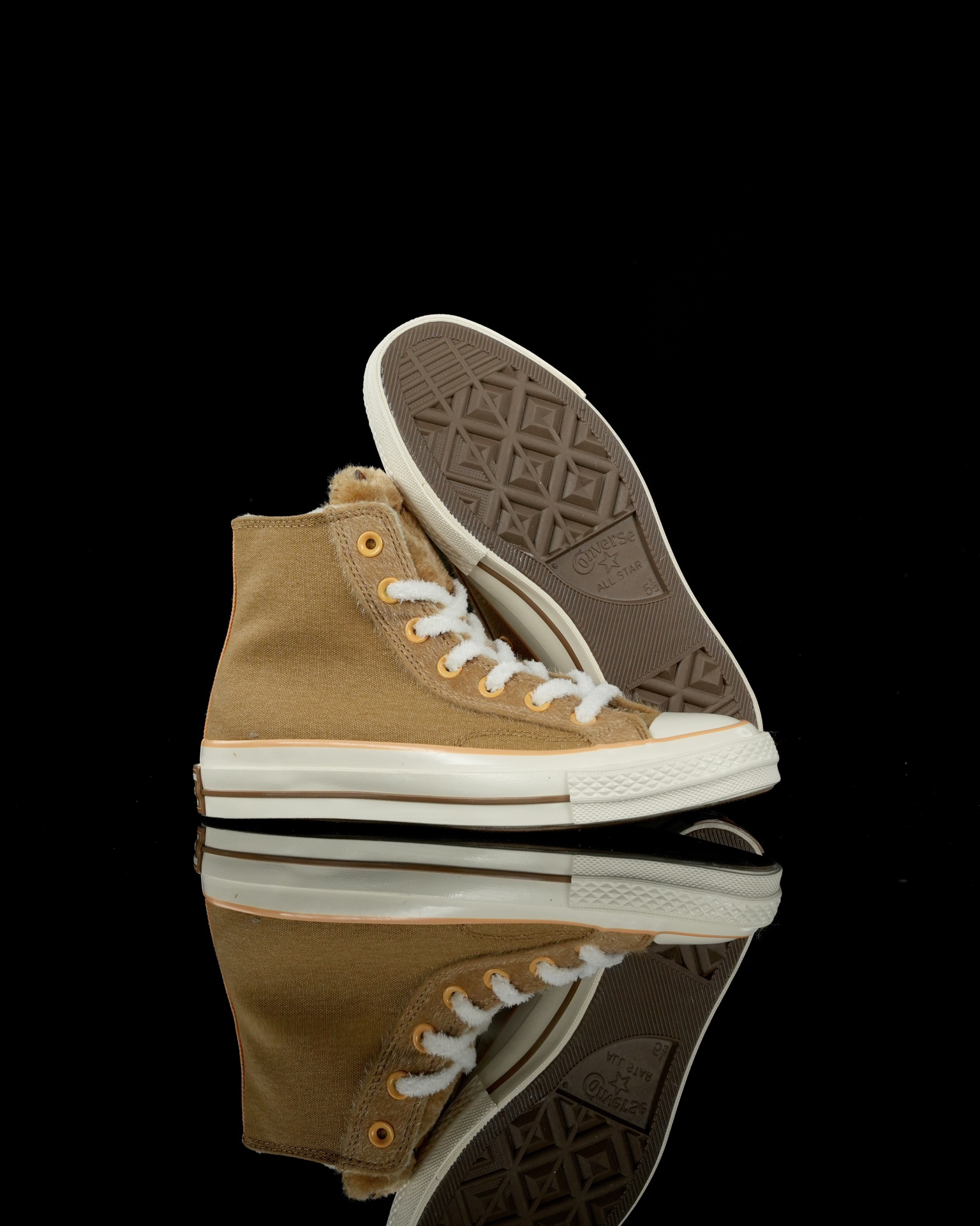 Converse Chuck 70 Furry Animal High-Top Sneakers Khaki