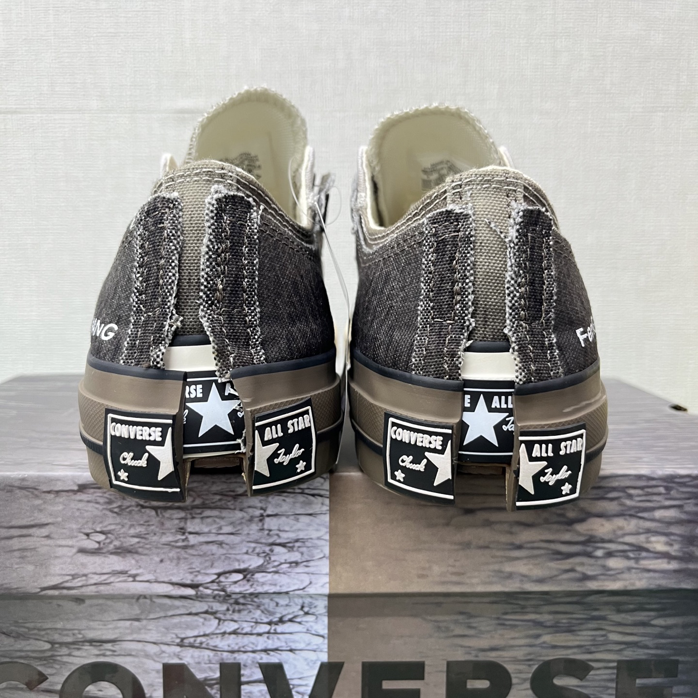 Converse x Feng Chen Wang Deconstructed Canvas Sneakers Brown