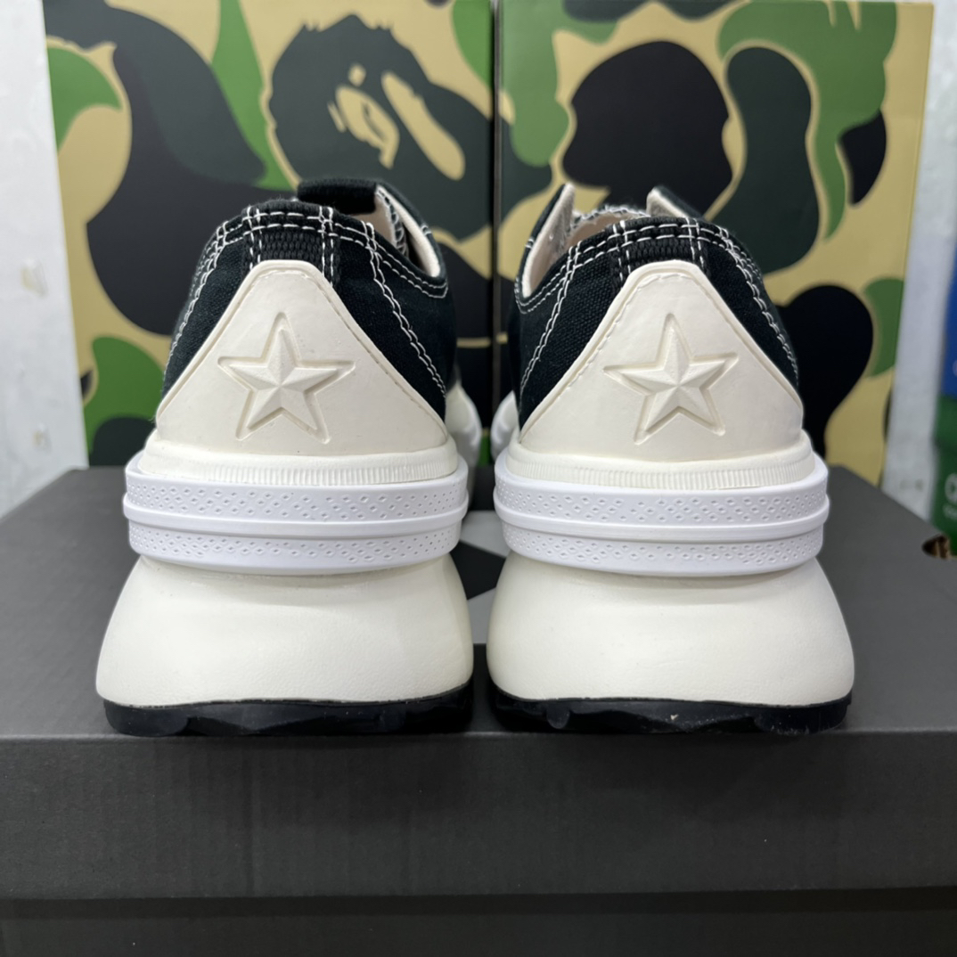 Converse Run Star Low Platform Sneakers Black/White