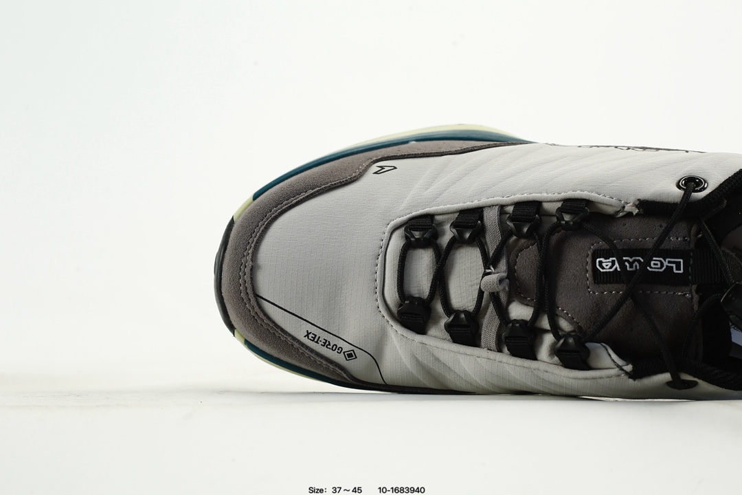 Lowa GORE-TEX Vibram Hiking Shoes Grey/Blue/Black