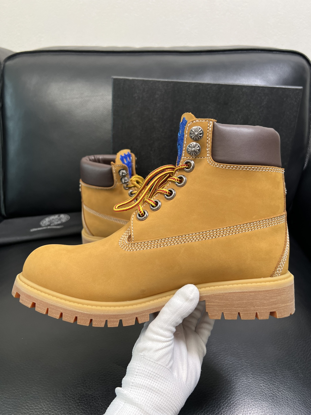 Chrome Heart x Timberland Work Boots Wheat