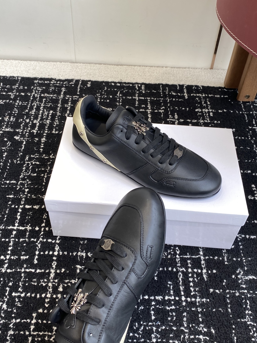 Rick Owens x Chrome Hearts Trainer Black/Beige