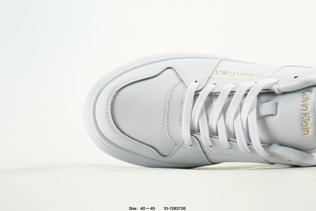 Calvin Klein Jeans Low-Top Lace-Up Sneakers White