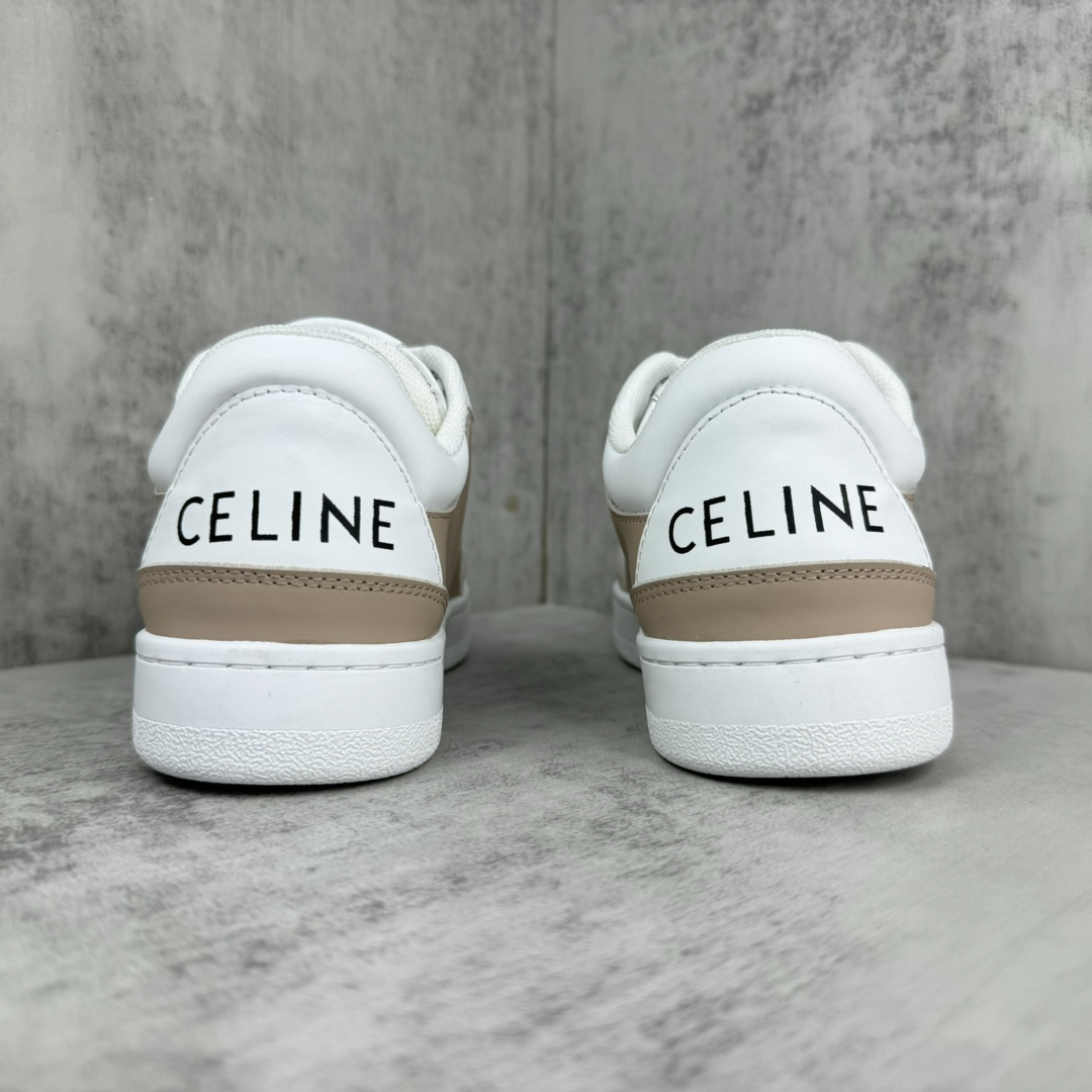 Celine Runner Low Sneakers White/Taupe