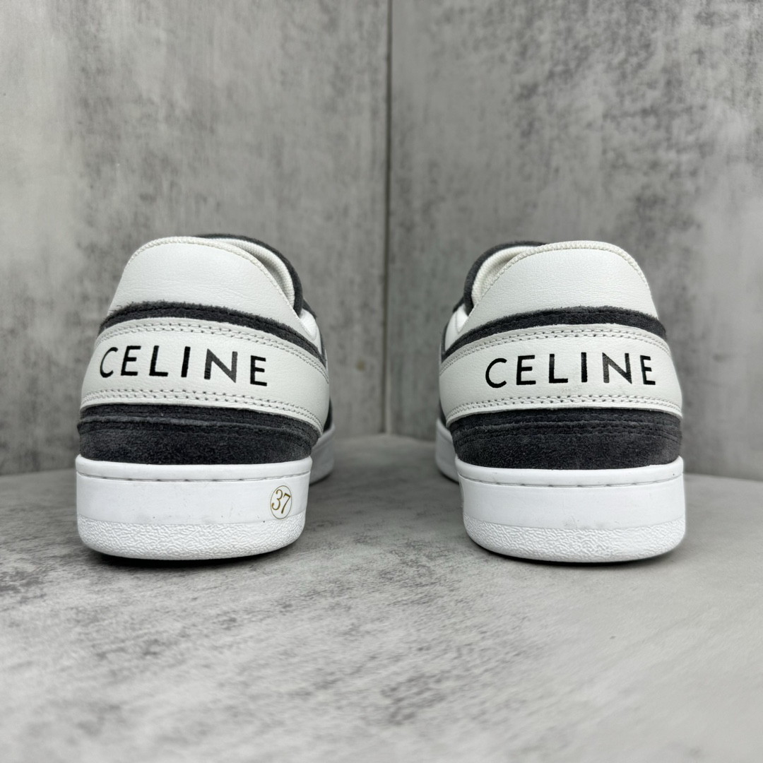 Celine Trainer Skate Sneakers Black/White