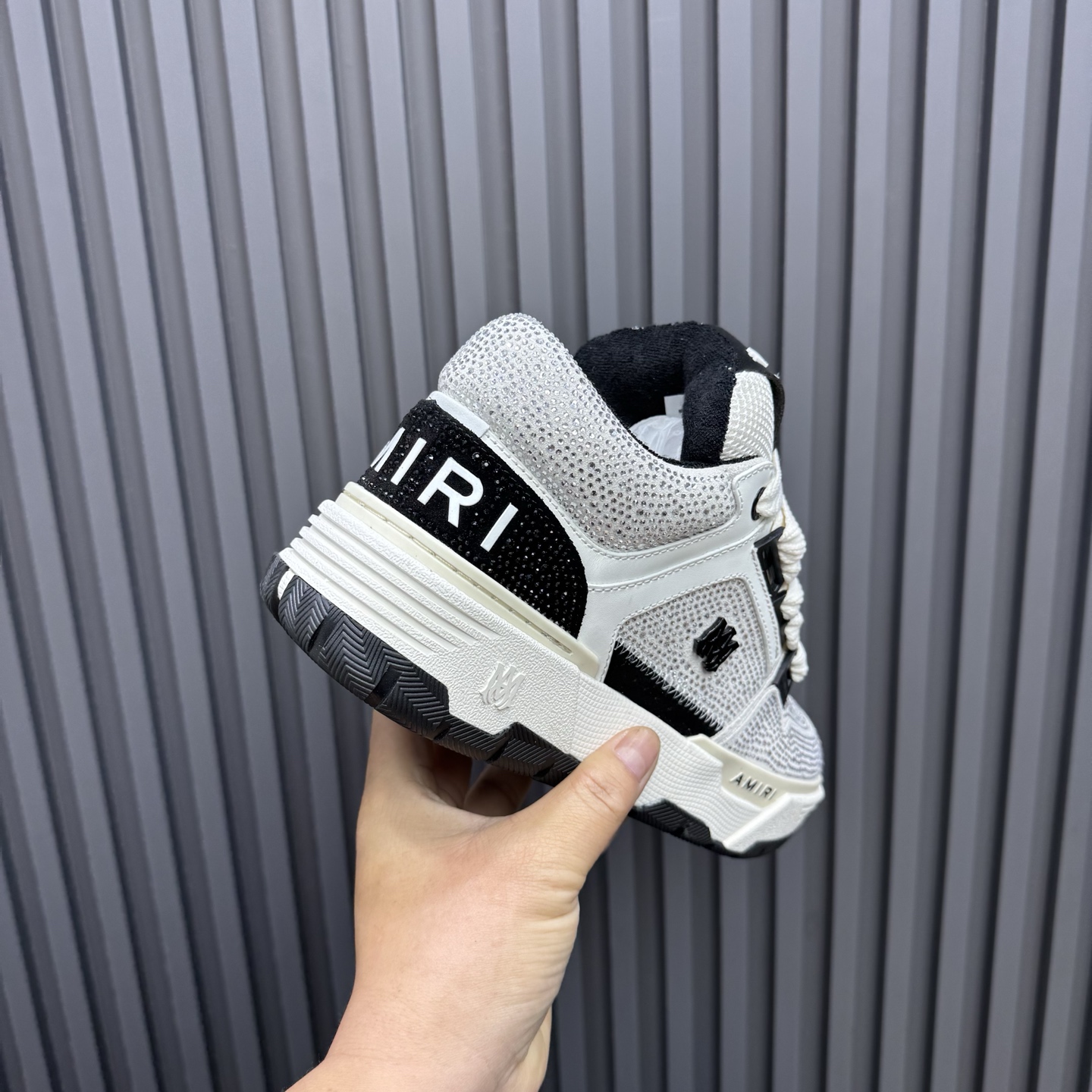 AMIRI Crystal Low Sneakers White/Black