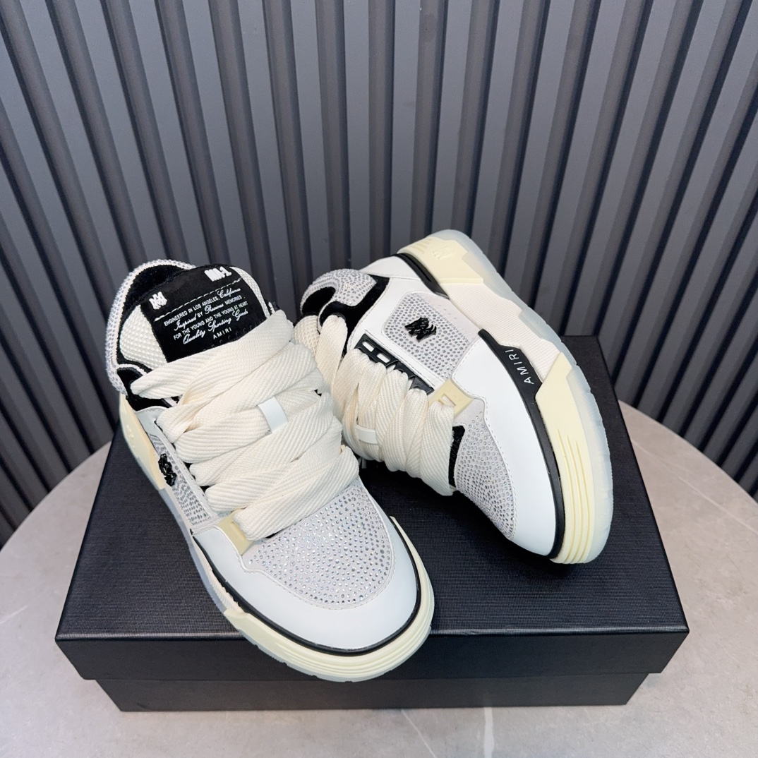 AMIRI Crystal Panel Sneakers White