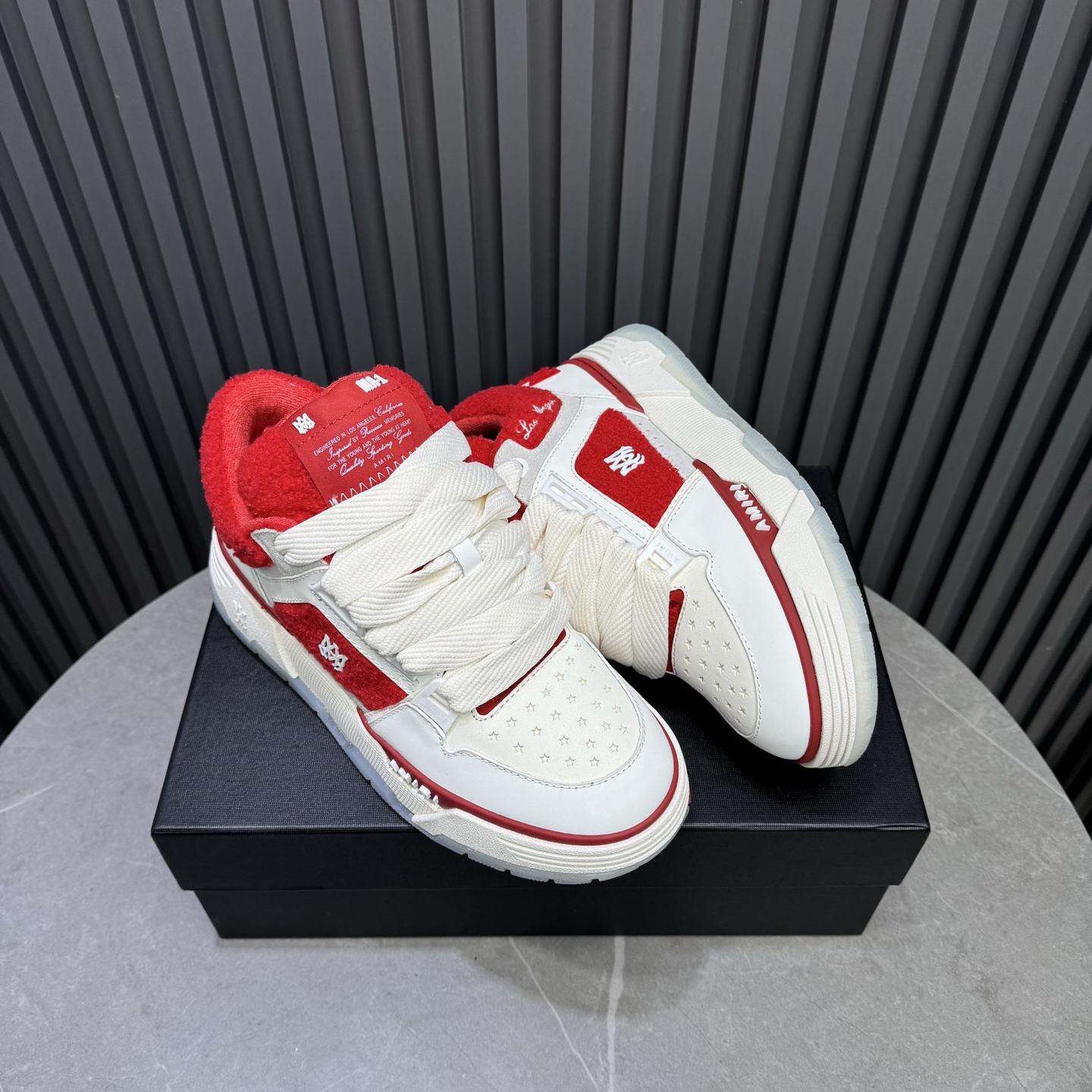 Amiri Low-Top Sneakers Red/White