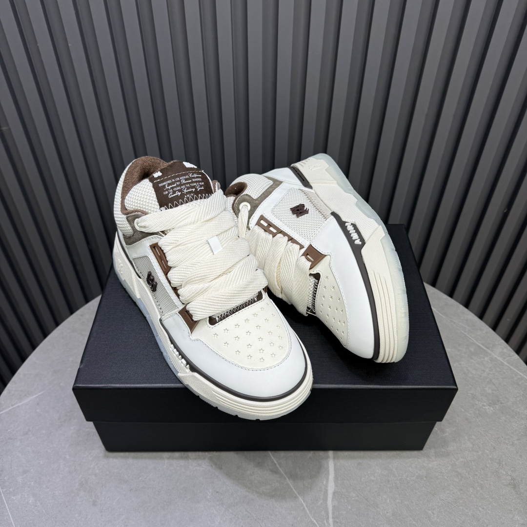 AMIRI Low-Top Sneakers White/Brown