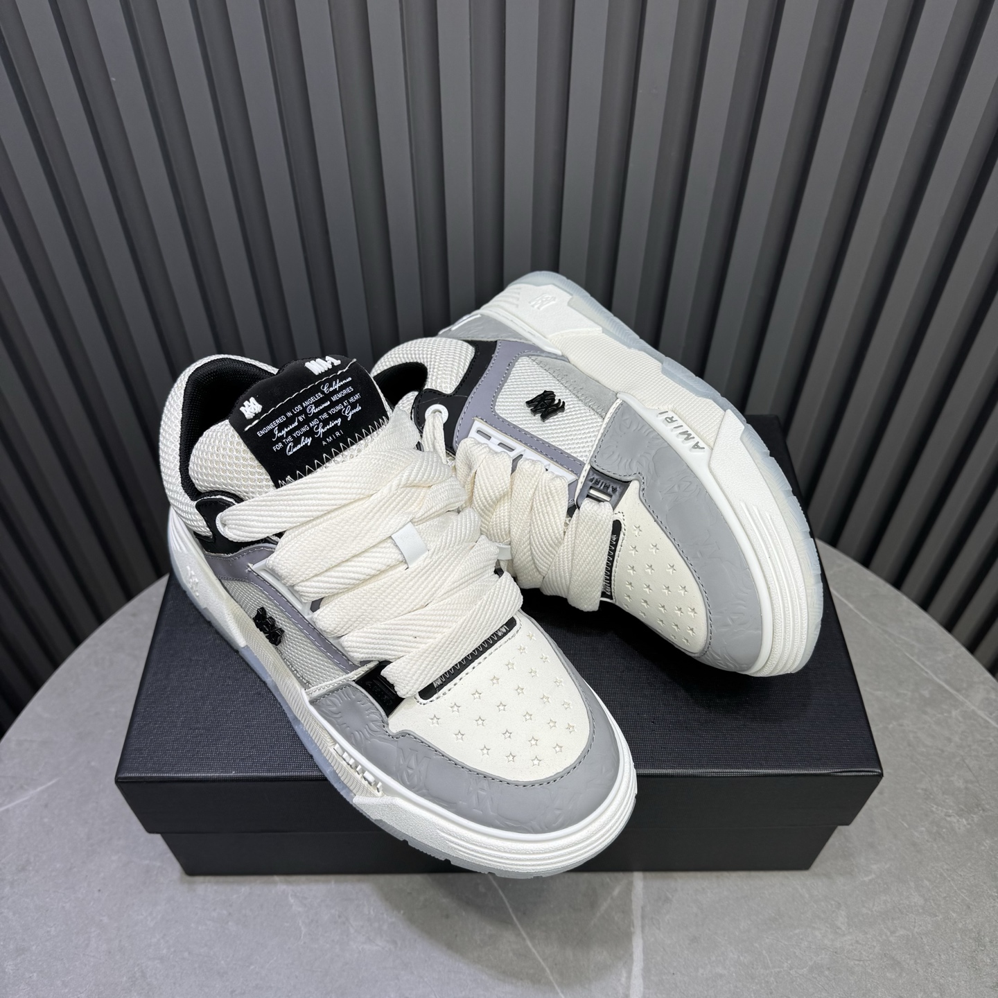 AMIRI MA-1 Low Sneakers White/Gray