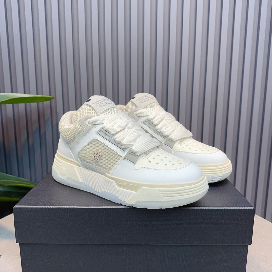 AMIRI Low-Top Sneakers Cream White