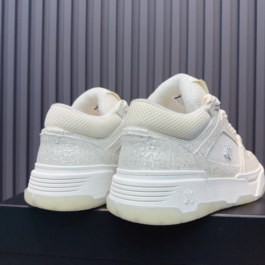 AMIRI Glitter Low Sneakers White