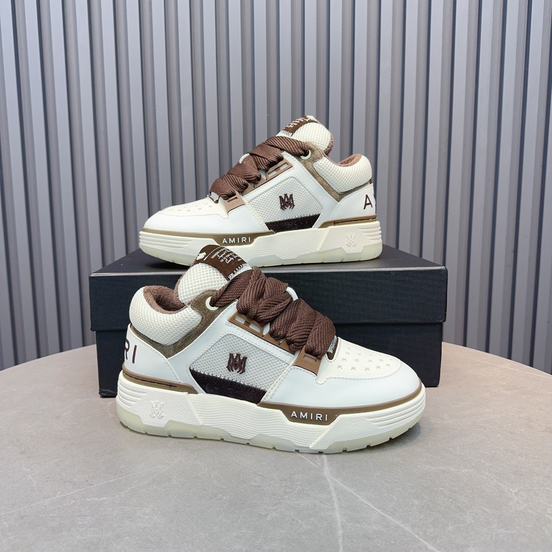 AMIRI Low-Top Sneakers White/Brown