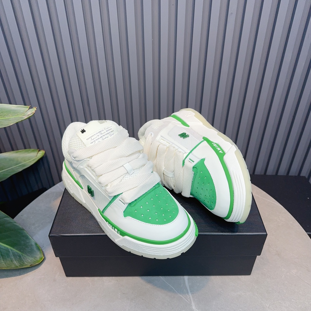 AMIRI Low-Top Sneakers White/Green