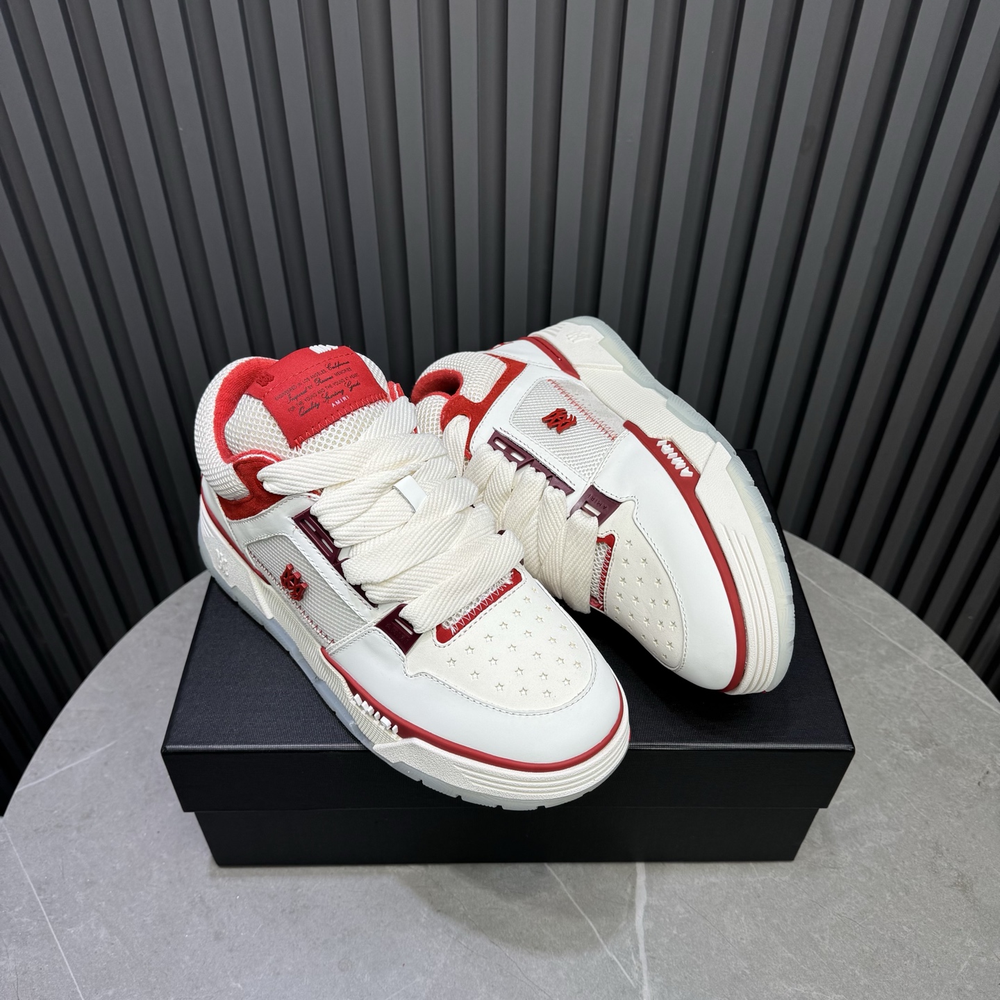 Amiri Low-Top Sneakers White/Red